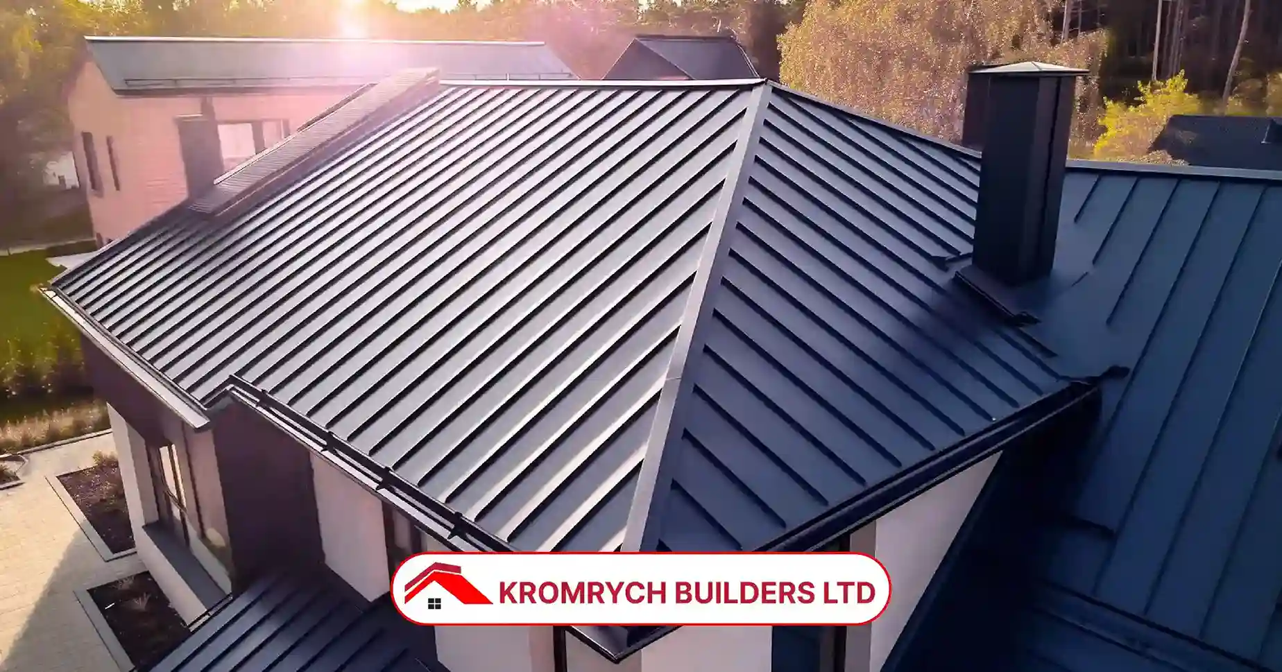 Modern metal roofing on a Bracknell home – discover essential roofing rules and building regulations in Bracknell & Slough to ensure safety and compliance.